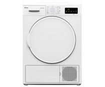Secadora por condensación con bomba de calor QILIVE Q.6965, capacidad de secado: 8KG, H: 84,5cm, A: 59,6cm, F: 60,9cm.
