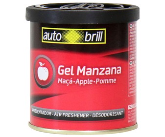 Ambientador en gel para coche en envase de lata con olor a manzana AUTOBRILL 1 unidad. Ambientador en gel para coche en envase de lata con olor a manzana AUTOBRILL 1 unidad.