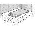 Cocina sobremesa a gas butano BEKO HDCG 32220 FX, 2 zonas de cocción.