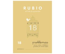 Problemas 18, sumar, restar, multiplicar y dividir por varias cifras, 10-11 años RUBIO.