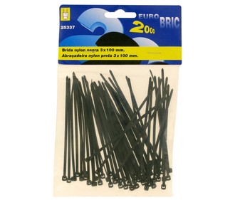 Bridas de nylon de 2.5x95 milímetros 50 unidades Bridas de nylon de 2.5x95 milímetros 50 unidades