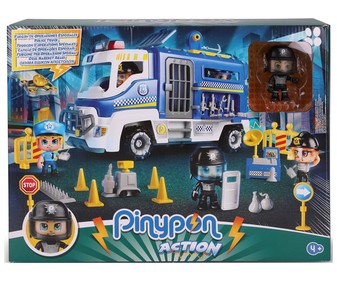 Conjunto de juego Furgón de policía con accesorios y 1 figura PINYPON ACTION. Conjunto de juego Furgón de policía con accesorios y 1 figura PINYPON ACTION.