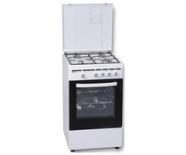 Cocina independiente a gas butano ROMMER VCH-455 B con Grill, 4 fuegos. H: 82,6cm, A: 50cm, F: 54cm.