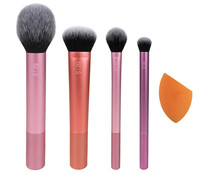 Estuche de brochas + esponja para aplicar maquillaje REAL TECHNIQUES.
