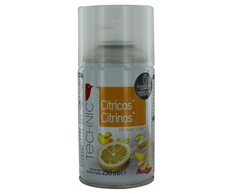 Recambio de ambientador automático con esencia cítricos AUCHAN.250 ml. Recambio de ambientador automático con esencia cítricos AUCHAN.250 ml.