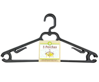 Perchas triangulares de plástico con gancho fijo PRODUCTO ECONÓMICO ALCAMPO 3 unidades. Perchas triangulares de plástico con gancho fijo PRODUCTO ECONÓMICO ALCAMPO 3 unidades.