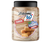 Tarrina de helado de turrón con almendras, sin gluten y sin azúcares añadidos NORDWICK 1 l.