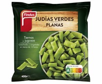 Judías verdes planas troceadas, cosechadas y congeladas en menos de 1 días FINDUS 400 g.