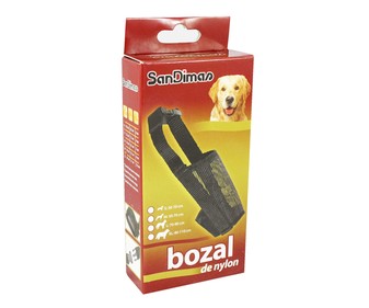 Bozal de nylon de rejilla talla L (grande) para perros SANDIMAS 1 ud. Bozal de nylon de rejilla talla L (grande) para perros SANDIMAS 1 ud.