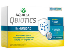 Complemento alimenticio con probioticos, para un corrector funcionamiento del sistema inmune AQUILEA Qbiotcis 30 uds.