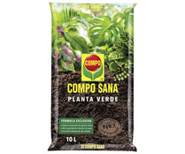 Sustrato para plantas verdes y palmeras, 10 litros COMPO.