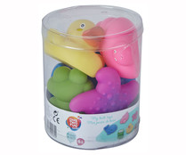 Pack de animales de goma para el baño, ONE TWO FUN ALCAMPO.