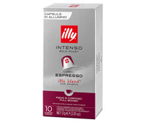 Café espresso Intenso en cápsulas ILLY 10 uds. 57 g.