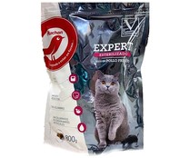 Pienso premium para gatos esterilizados AUCHAN EXPERT bolsa 800 g. 