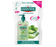Recambio de jabón de manos líquido con aloe vera y té verde y acción hidratante SANYTOL 200 ml.
