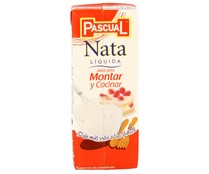 Nata líquida (35% materia grasa) para montar PASCUAL 200 ml.