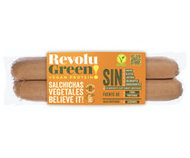 Salchichas vegetales a base de proteina vegetal REVOLU GREEN! 170 g.