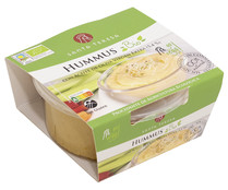 Hummus elaborado con ingredientes 100% naturales procedentes de agricultura ecológica SANTA TERESA 180 g.