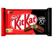 Barritas de galleta cubiertas de chocolate negro KIT KAT 3 uds .x 41,5 g.