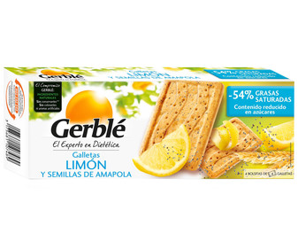 Galletas de limón y amapola GERBLÉ 200 g. Galletas de limón y amapola GERBLÉ 200 g.