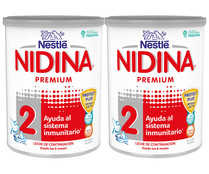 Leche (2) de continuación, a partir de 6 meses NIDINA Premium 2  2 x 800 g.