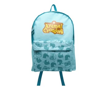 Mochila con 1 compartimento, color azul, ANIMAL CROSSING NINTENDO, 31x41x8cm. Mochila con 1 compartimento, color azul, ANIMAL CROSSING NINTENDO, 31x41x8cm.