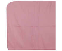 Sábana bajera 100% algodón color rosa para cama de 90 cm., ACTUEL.