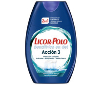 Pasta de dientes + enjuague bucal, con sabor a menta fresca LICOR DEL POLO Acción 3 75 ml.