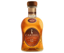 Whisky single malt de 12 años, destilado y embotellado en Escocia CARDHU botella de 70 cl.