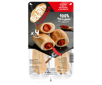 Bocadillo "preñao" de chorizo, listo para calentar y comer BOKATTA 4 x 80 g