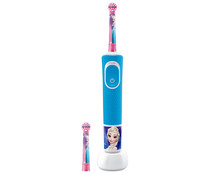 Cepillo dental eléctrico infantil ORAL-B Vitality KIDS FROZEN, modo sensible, pegatinas personalizables.