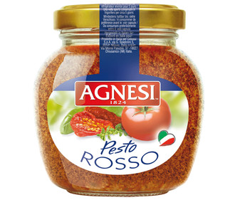 Salsa pesto rosso frasco de 185 gramos Salsa pesto rosso frasco de 185 gramos