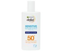 Protector solar facial con factor de protección 50+ (muy alto) DELIAL Sensitive advance de Garnier 40 ml.