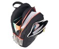 Mochila juvenil con triple compartimento, color negro y azul  Hastag PRODUCTO ALCAMPO, 30x43,5x8cm.