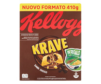 Cereales rellenos de chocolate negro  KELLOGG KRAVE 410 g.