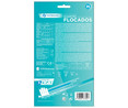 Guantes flocados de latex 100% natural talla M (7-8) CUATROGASA 2 uds.