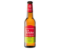 Cerveza radler con limón LA SAGRA botella de 33 cl