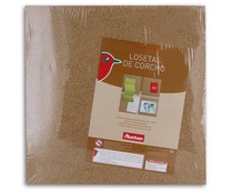 Lote de 4 losetas de corcho de 30 x 30 cm PRODUCTO ALCAMPO.