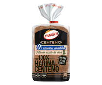 Pan de molde con 100 % harina de centeno PANRICO 400 g.0 % azúcares añadidos 