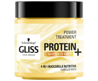 Mascarilla nutritiva 4 en 1 para cabello seco GLISS Protein + de Schwarzopf 400 ml. Mascarilla nutritiva 4 en 1 para cabello seco GLISS Protein + de Schwarzopf 400 ml.