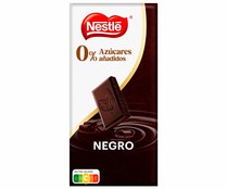 Chocolate negro 47 % de cacao, sin azucares añadidos NESTLÉ 125 g.