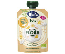 Bolsita de frutas (mango y plátano), yogur y avena, a partir de 6 meses HERO Solo nutri flora 100 g.