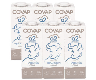 Leche entera de vacas seleccionadas A2-A2 COVAP A2 protein 6 x 1 l. Leche entera de vacas seleccionadas A2-A2 COVAP A2 protein 6 x 1 l.