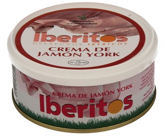 Untable de jamón de york IBERITOS lata de 250 g. Untable de jamón de york IBERITOS lata de 250 g.