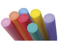 Churro de flotación de llamativos colores y de 75x6.5 centímetros EURASPA. Churro de flotación de llamativos colores y de 75x6.5 centímetros EURASPA.