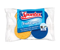 Estropajo de fibra con esponja no raya SPONTEX FROTASPON 2 uds.
