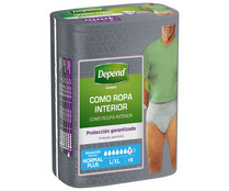 Pañal incontinencia talla L/XL para hombres DEPEND 10 uds