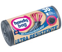 Bolsas de basura ultra resistente HANDY BAG 15 bolsas 30 L.