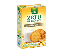 Galletas María dorada sin azúcares añadidos y vegetarianas, fuente de fibra y con aceite de girasol alto oleico .GULLÓN ZERO 400 g.