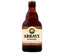 Cerveza tostada de Abadía ABBAYE D'AULNE BRUNE botella de 33 cl.